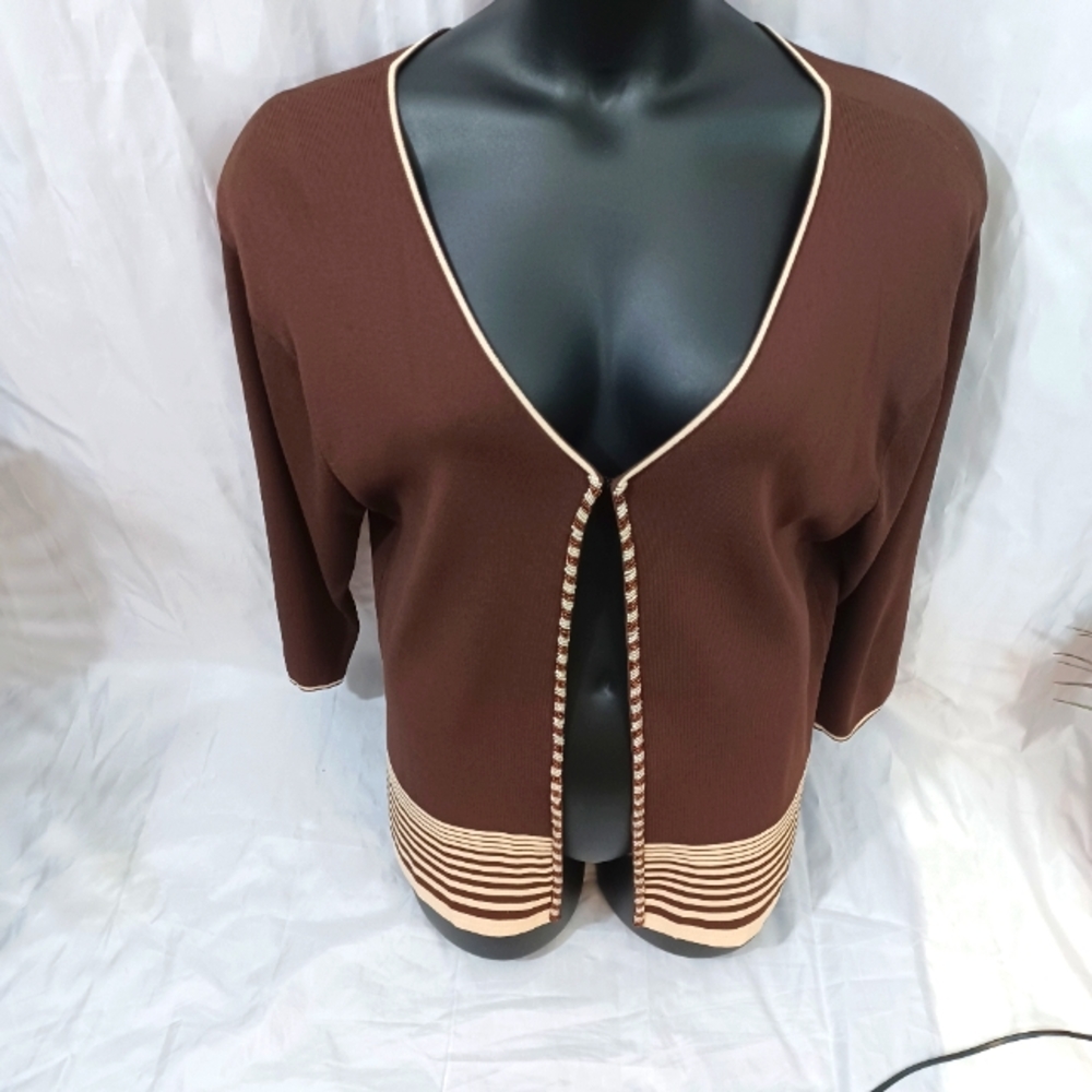 Vintage Imago Two-piece Sweater, Brown/Beige Size: XL - Picture 9 of 16